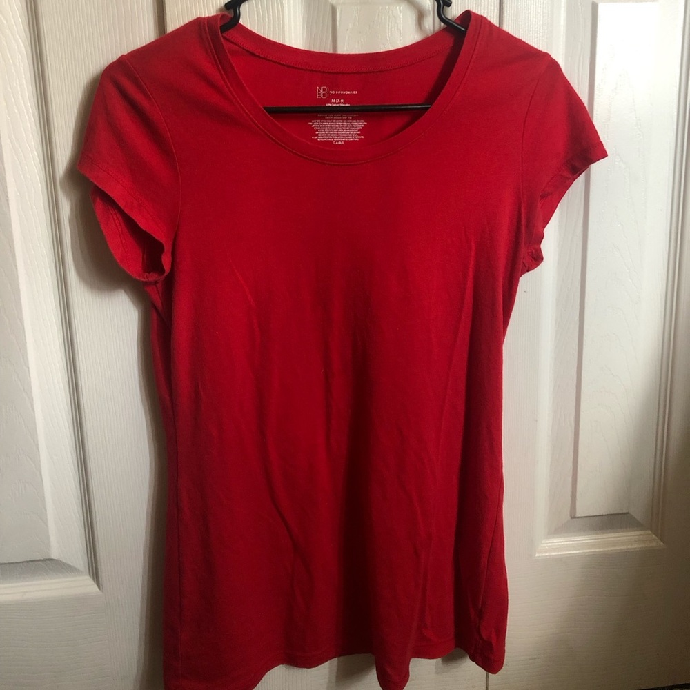Plain read T-shirt